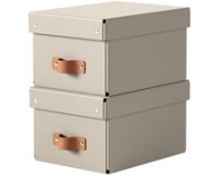 Boîte de rangement Puro, carton, 7 L, set de 2