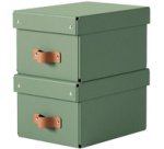 Boîte de rangement Puro, carton, 7 L, set de 2