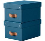 Boîte de rangement Puro, carton, 7 L, set de 2