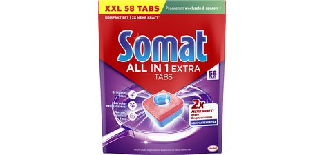 Somat Pastille lave vaisselle ALL IN 1 EXTRA, 58 pastilles