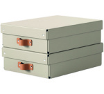 Boîte de rangement Puro, carton, 8 L, set de 2