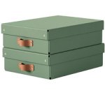 Boîte de rangement Puro, carton, 8 L, set de 2