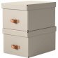 Boîte de rangement Puro, carton, 17 L, set de 2