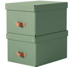 Boîte de rangement Puro, carton, 17 L, set de 2