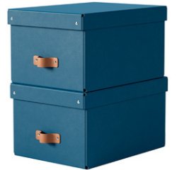Puro storage box, cardboard, 17 L, set of 2