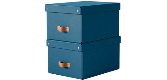 Puro storage box, cardboard, 17 L, set of 2
