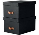 Boîte de rangement Puro, carton, 17 L, set de 2