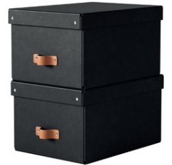 Boîte de rangement Puro, carton, 17 L, set de 2