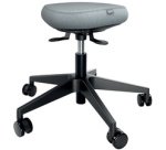 Ergo Active Stool, casters + balanced seat