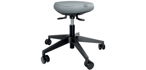 Tabouret Ergo Active, roulettes + assise équilibrée