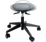 Ergo Active Stool, casters + balanced seat