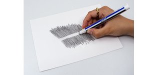 Tombow Stylo-gomme 'MONO Stick', bleu/blanc/noir