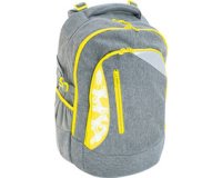 Sas à dos scolaire X-Style, gris / jaune fluo