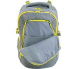 Sas à dos scolaire X-Style, gris / jaune fluo