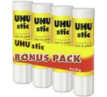 Bâton de colle stic, sans solvant, pack bonus 4 x 21
