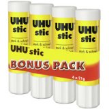 Bâton de colle stic, sans solvant, pack bonus 4 x 21
