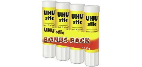 Bâton de colle stic, sans solvant, pack bonus 4 x 21