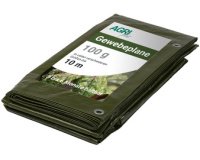 Bâche toile avec oeillets, 3 x 4 m, 100 g, vert