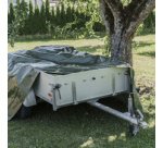 Bâche toile avec oeillets, 3 x 4 m, 100 g, vert