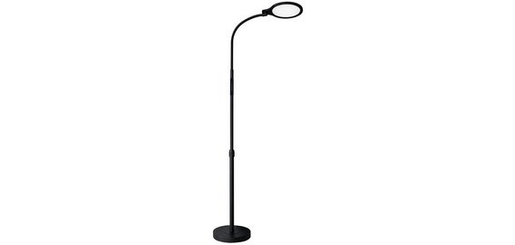 Lampadaire / Lampe de lecture LED ATRIA, noir mat