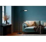 Lampadaire / Lampe de lecture LED ATRIA, noir mat