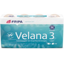 Fripa Papier toilette Velana, 2 couches, marron