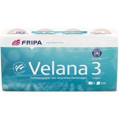 Fripa Papier toilette Velana, 2 couches, marron