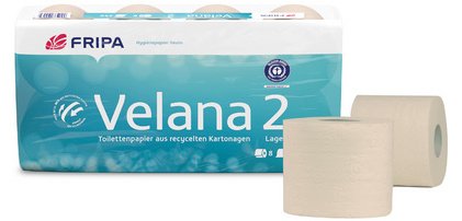 Fripa Papier toilette Velana, 2 couches, marron
