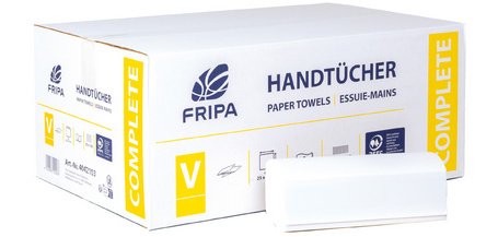 Fripa Essuie-mains COMPLETE, 250 x 230 mm, pli en V, blanc