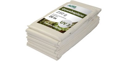Bâche toile avec oeillets, 4 x 6 m, 250 g/m2