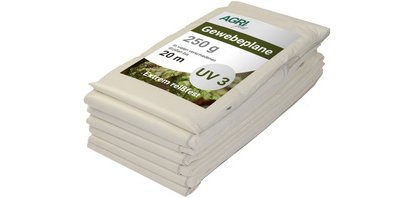 Bâche toile avec oeillets, 4 x 6 m, 250 g/m2