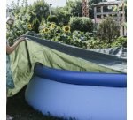 Bâche toile avec oeillets, 6 x 8 m, 150 g, vert