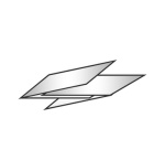 Fripa Essuie-mains VELANA, 250 x 230 mm, pli en V, marron