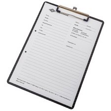 Porte-bloc aspect carbone, A4, en PP, noir