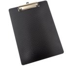 Porte-bloc aspect carbone, A4, en PP, noir