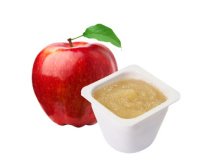 Compote de pommes, 48 portions, dans un carton