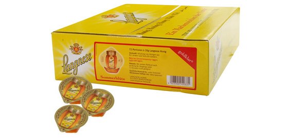 Langnese Miel de fleurs liquide, dans un carton