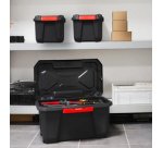 Boîte de rangement XPERT PRO, 70 litres, noir/rouge