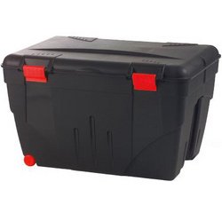 Boîte de rangement TRAFIC, 200 litres, noir/rouge