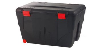 Boîte de rangement TRAFIC, 200 litres, noir/rouge