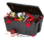 Boîte de rangement TRAFIC, 200 litres, noir/rouge