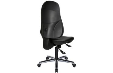 Fauteuil de bureau 'Support SY', similicuir, noir