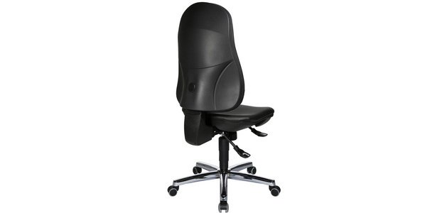 Fauteuil de bureau 'Support SY', similicuir, noir