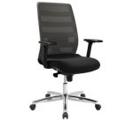 Fauteuil de bureau 'Airpoint II', noir/noir