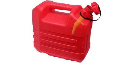 Jerrican plastique hydrocarbures - 5 L - rouge