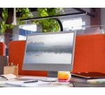 Lampe de bureau à LED STRATA 80, pince, noir