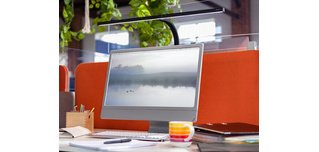 Lampe de bureau à LED STRATA 80, pince, noir