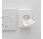 Distributeur de sachets hygiéniques, blanc