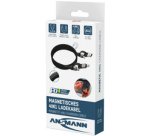 Câble magnétique charge et données 4en1, 1,2 m, noir