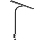 Lampe de bureau à LED STRATA LUMINO, pince, noir